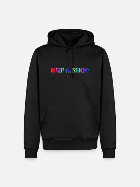 Hop and Shop - Men’s Premium Organic Hoodie - black