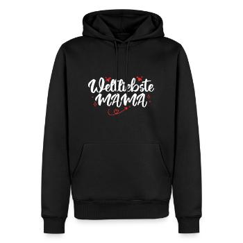 Mutter Familie Mama Geschenk - Sweat à capuche Premium bio Homme - noir - Devant - Nico (187cm)