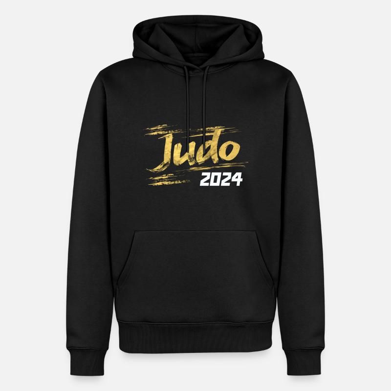 Judo 2024 - Männer Premium Bio Hoodie - Schwarz