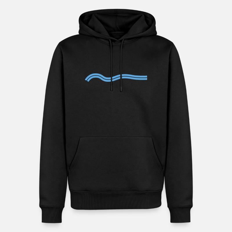 My Wave 6 - Männer Premium Bio Hoodie - Schwarz