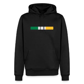 Irlande - Männer Premium Bio Hoodie - Schwarz - Vorne - Nico (187cm)