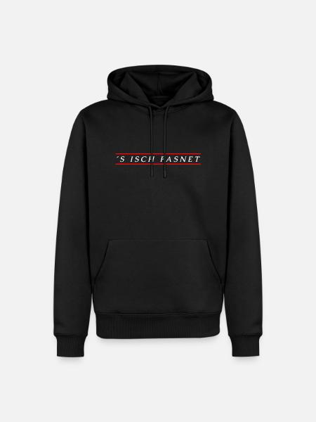 S isch Fasnet Karneval - Männer Premium Bio Hoodie - Schwarz