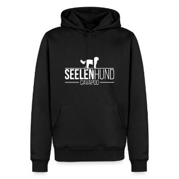 Cavapoo Seelenhund Hundespruch Hunde Wilsigns - Männer Premium Bio Hoodie - Schwarz - Vorne - Nico (187cm)