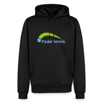 PADELTENNIS padelspieler Padel Padelball - Männer Premium Bio Hoodie - Schwarz - Vorne - Nico (187cm)