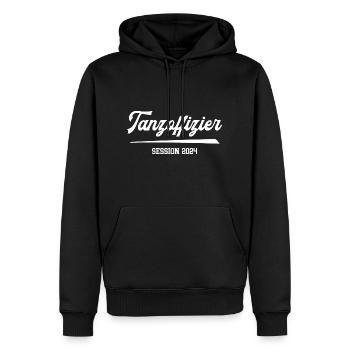 Tanzoffizier 2024 Prinzengarde Kostüm Karneval - Männer Premium Bio Hoodie - Schwarz - Vorne - Nico (187cm)