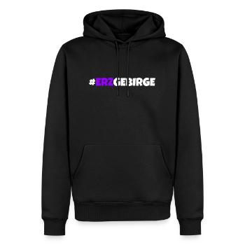 Erzgebirge meine Heimat - Männer Premium Bio Hoodie - Schwarz - Vorne - Nico (187cm)