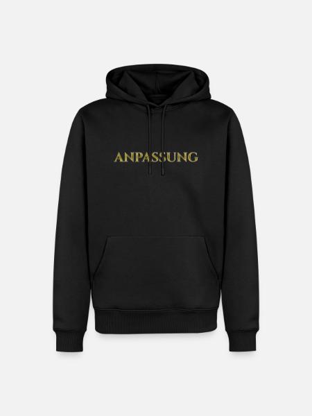 Anpassung - Männer Premium Bio Hoodie - Schwarz