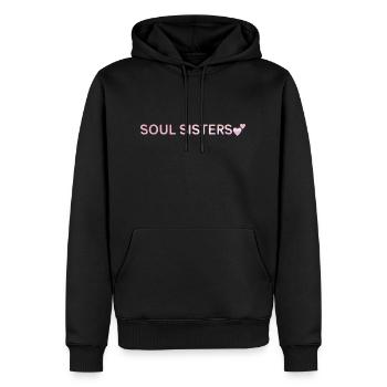 Beste Freunde - Männer Premium Bio Hoodie - Schwarz - Vorne - Nico (187cm)