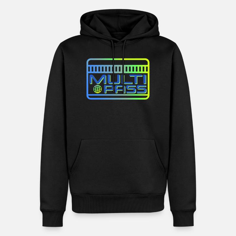 Multipass Love - Sweat à capuche Premium bio Homme - noir
