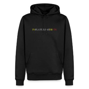 Inflatulenzer*In - Männer Premium Bio Hoodie - Schwarz - Vorne - Nico (187cm)