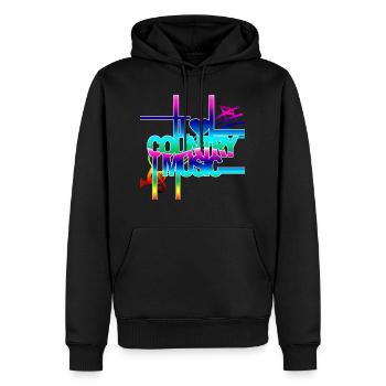 Musik Country Geschenk - Männer Premium Bio Hoodie - Schwarz - Vorne - Nico (187cm)