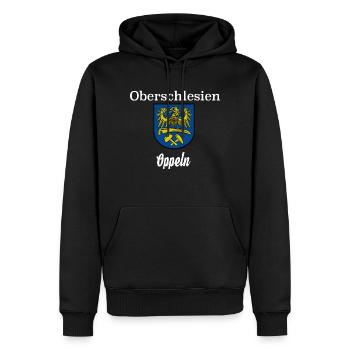 Oberschlesien Oppeln Opole - Männer Premium Bio Hoodie - Schwarz - Vorne - Nico (187cm)