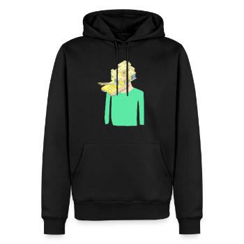 Haus Observation Spion Geschenk - Männer Premium Bio Hoodie - Schwarz - Vorne - Nico (187cm)