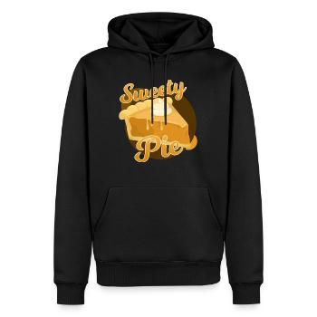 Thanksgiving Sweety Pie- Geschenkidee - Männer Premium Bio Hoodie - Schwarz - Vorne - Nico (187cm)