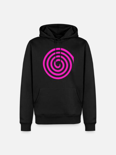Spirale - Männer Premium Bio Hoodie - Schwarz