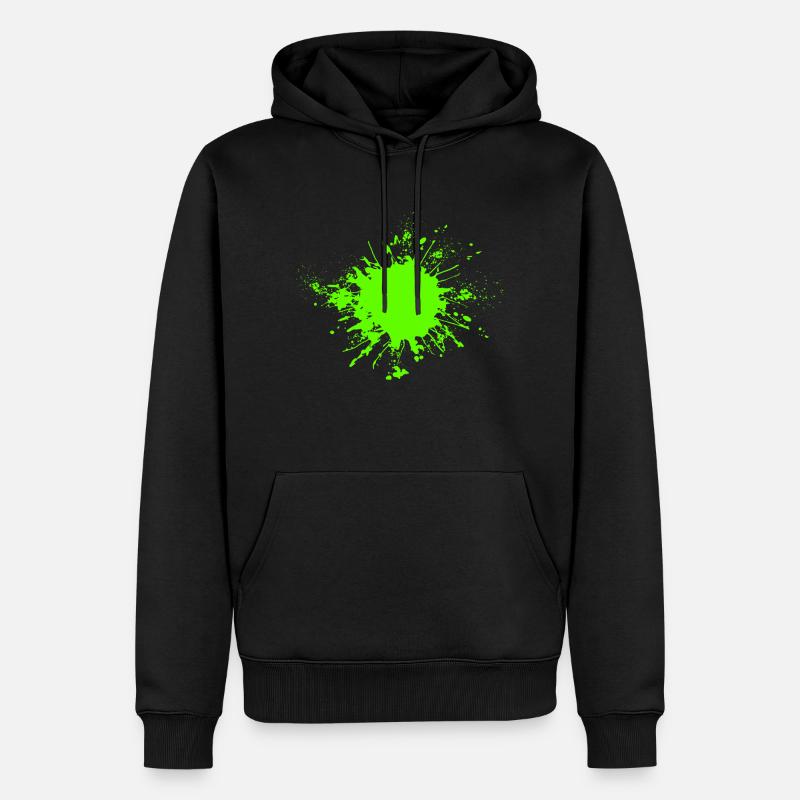 Farbenfroh - Männer Premium Bio Hoodie - Schwarz