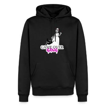 Fun Shirt Women Bachelorette Party - Men’s Premium Organic Hoodie - black - Front - Nico (187cm)