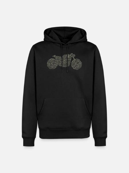 Bikers stuff Cafe Racer - Men’s Premium Organic Hoodie - black