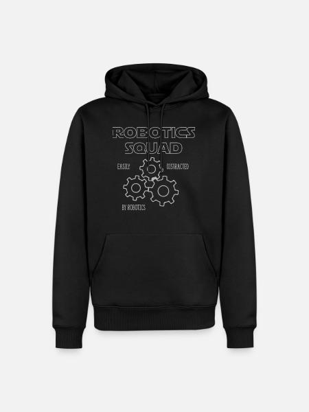 Robotics Squad Engineering Funny Robots - Men’s Premium Organic Hoodie - black