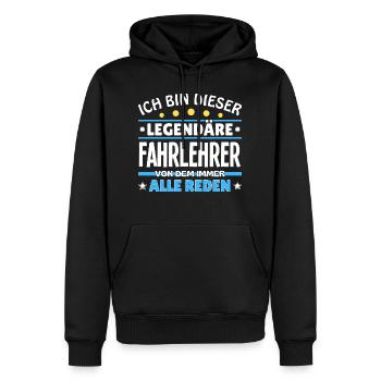 Ich bin dieser legendäre Astronom - Männer Premium Bio Hoodie - Schwarz - Vorne - Nico (187cm)