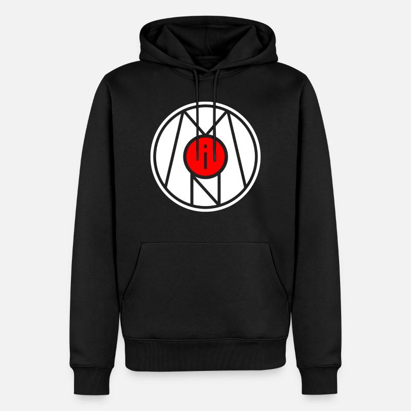 Moin symbole signe timbre - Sweat à capuche Premium bio Homme - noir