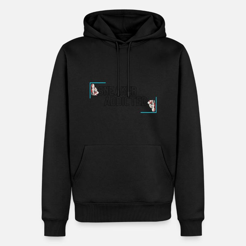 Sneaker logo - Männer Premium Bio Hoodie - Schwarz