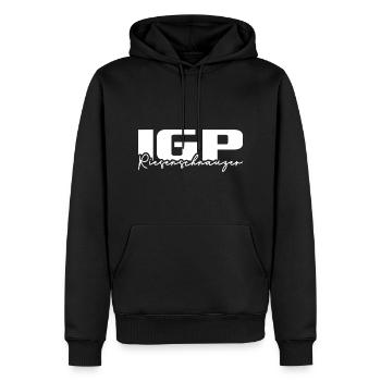 IGP RIESENSCHNAUZER Wilsigns Hundesport - Männer Premium Bio Hoodie - Schwarz - Vorne - Nico (187cm)