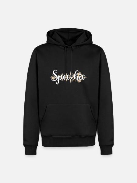 SLP Speechie Speech Language Pathologist - Men’s Premium Organic Hoodie - black