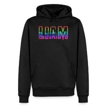 liam rs rainbow - Men’s Premium Organic Hoodie - black - Front - Nico (187cm)