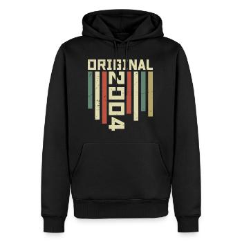 2004 Retro Geschenk 2004 20 Jahre Jubiläum Geschenk - Männer Premium Bio Hoodie - Schwarz - Vorne - Nico (187cm)