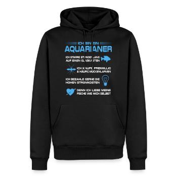 Aquarianer Aquarium Fische Aquaristik Haustiere - Männer Premium Bio Hoodie - Schwarz - Vorne - Nico (187cm)