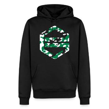 Fc Groningen - Men’s Premium Organic Hoodie - black - Front - Nico (187cm)