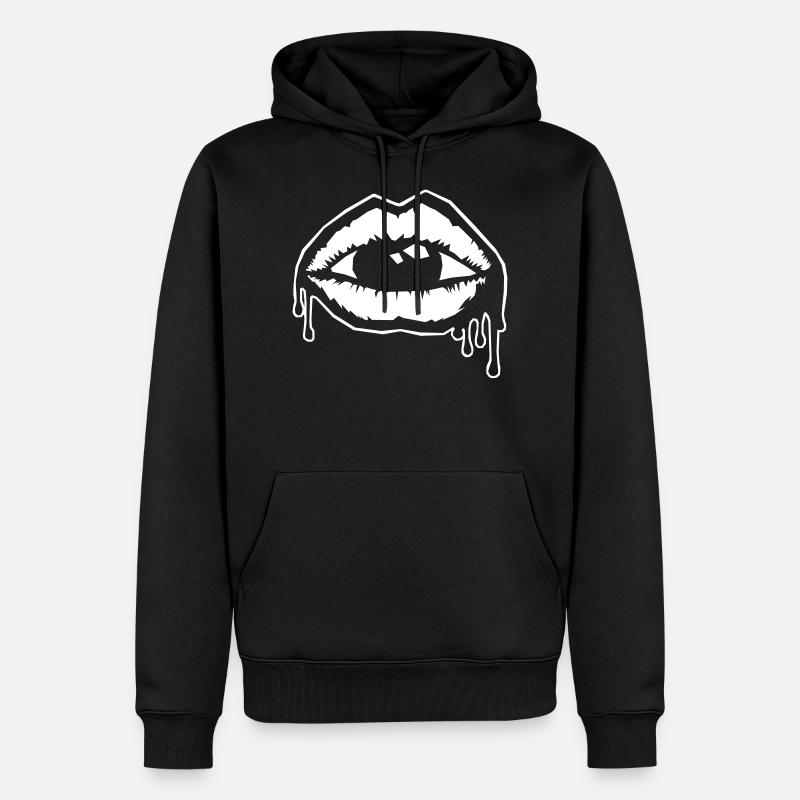 Dämon - Männer Premium Bio Hoodie - Schwarz