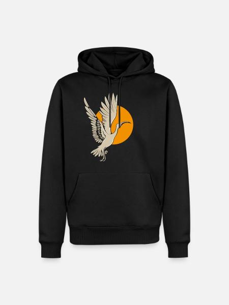 Ibis - Männer Premium Bio Hoodie - Schwarz