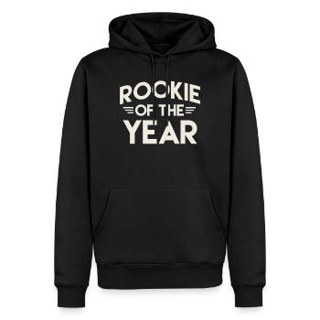 Idée de cadeau de basketball pour débutants de l'année - Sweat à capuche Premium bio Homme - noir - Devant - Nico (187cm)