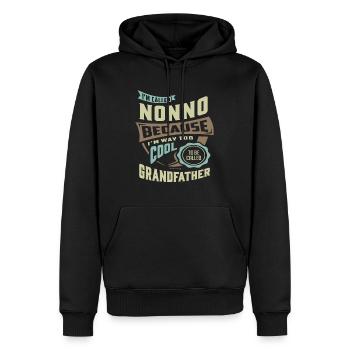 Je suis appelé nonno - Sweat à capuche Premium bio Homme - noir - Devant - Nico (187cm)