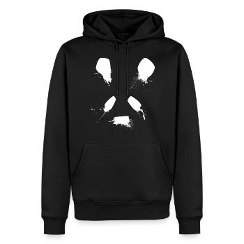 Panda - Panda bear - Sweat à capuche Premium bio Homme - noir - Devant - Nico (187cm)