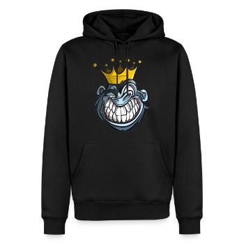 Affen T-Shirt - Männer Premium Bio Hoodie - Schwarz - Vorne - Nico (187cm)