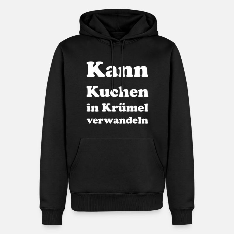 Peut transformer le gâteau en kruemel - Sweat à capuche Premium bio Homme - noir