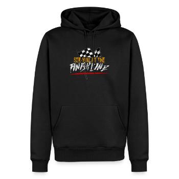 automobile - Men’s Premium Organic Hoodie - black - Front - Nico (187cm)