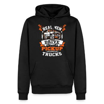 Männer Pickup Truck Auto Jeep Geschenk - Männer Premium Bio Hoodie - Schwarz - Vorne - Nico (187cm)