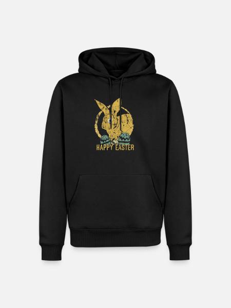 Pâques - Sweat à capuche Premium bio Homme - noir