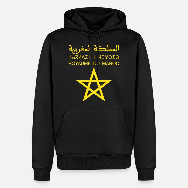 Maroc - Sweat à capuche Premium bio Homme - noir