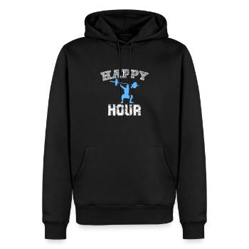 aptitude - Sweat à capuche Premium bio Homme - noir - Devant - Nico (187cm)