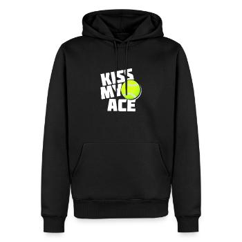sportif - Sweat à capuche Premium bio Homme - noir - Devant - Nico (187cm)