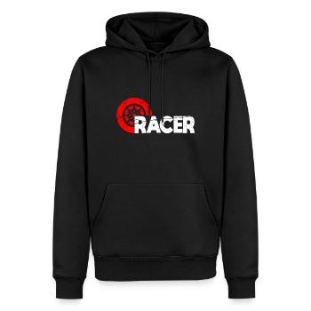 automobile - Men’s Premium Organic Hoodie - black - Front - Nico (187cm)