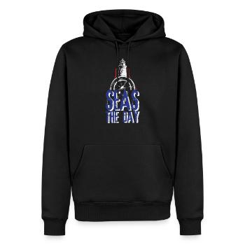 Segeln - Männer Premium Bio Hoodie - Schwarz - Vorne - Nico (187cm)
