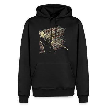 Musik Posaune - Männer Premium Bio Hoodie - Schwarz - Vorne - Nico (187cm)