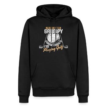 Golf Spruch - Männer Premium Bio Hoodie - Schwarz - Vorne - Nico (187cm)