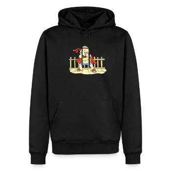 Super photo man - Sweat à capuche Premium bio Homme - noir - Devant - Nico (187cm)